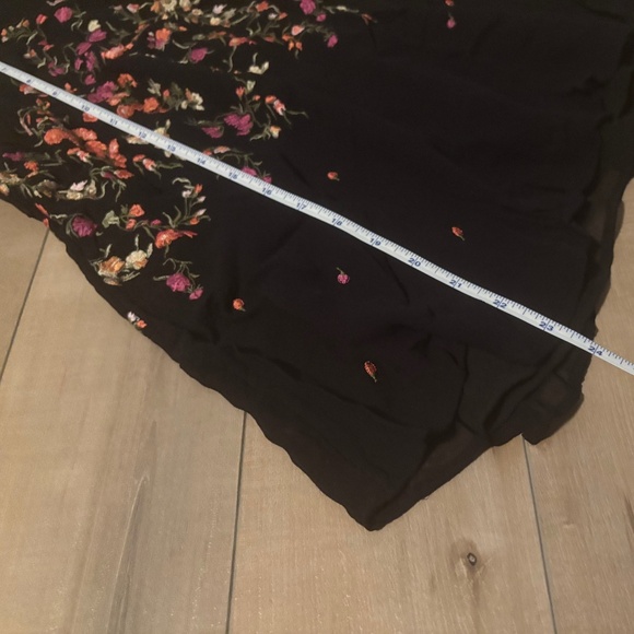 Anthropologie floreat Embroidered Floral Mock Neck Blouse Size S - Picture 7 of 7